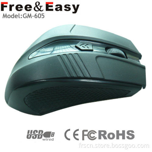 Newest Black High Resolution Game 5d Optical Mouse 2013 